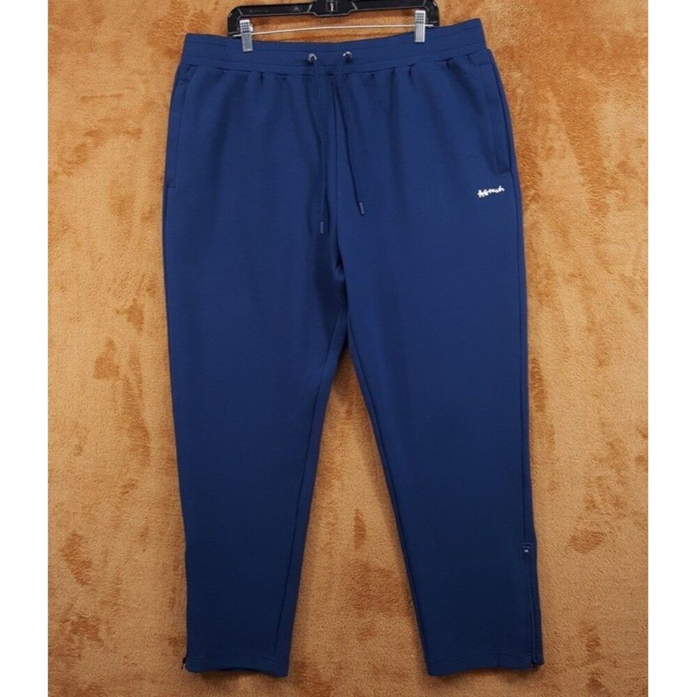 AGTAWH All Good Things Sweat Pants Mens XXL Blue Drawstring Pull On Zip Ankle